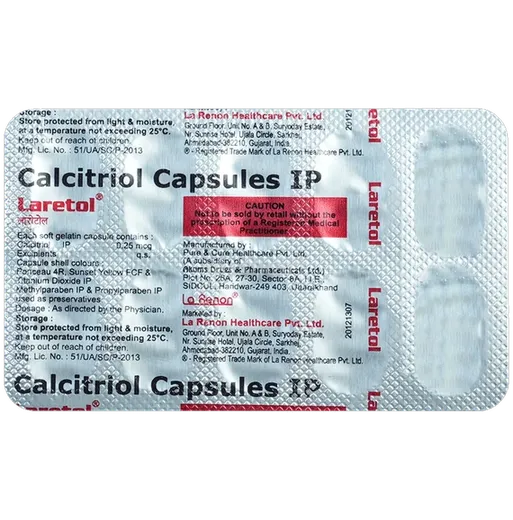 laretol 0.25mcg capsule 10's